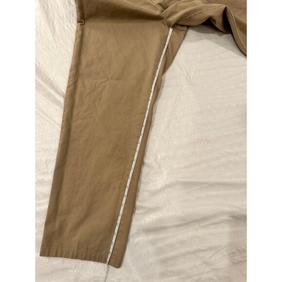 Ralph Lauren Sport Khaki Cotton Chino Straight Leg Pants Women’s 10 Tan Preppy - Picture 6 of 14